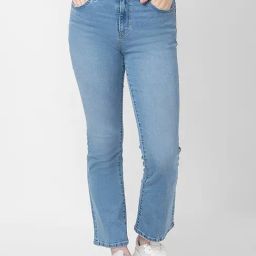 Spykar Ice Blue Cotton Mid Rise Jeans-image-42
