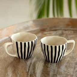 Exclusivelane Zebra Pattern Multi Ceramic Coffee Mugs-34