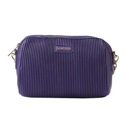 Allen Solly Purple Textured Medium Sling Handbag-49