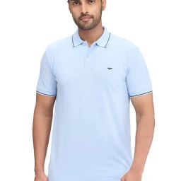 Park Avenue Blue Slim Fit Polo T-Shirt-picture-32