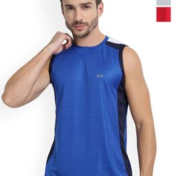 FTX Pack Of 3 Colourblocked Dry-Fit Round Neck Gym Vests 709-1_709-3_709-9-S-image-105
