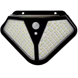 GIGAWATTS Solar Wall Light Double Sided Diamond 102 LED Night Lamp Wireless Fixture, GW-602-7