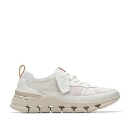 Clarks Women's Nature X Cove Off White Running Shoes-image-12