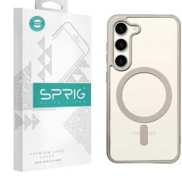 Sprig Transparent Magnetic Back Cover for SAMSUNG Galaxy S23 Plus 5G (White)-image-45