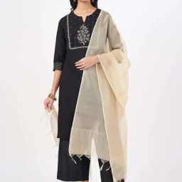 Rangmanch by Pantaloons Beige Woven Dupatta-picture-37