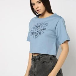 GAP Blue Relaxed Fit Embroidered T-Shirt-picture-4
