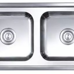 Nirali Popular 20.1x78.7x20.1 Inch Glossy SS Double Bowl Kitchen Sink Super Elegance-image-12