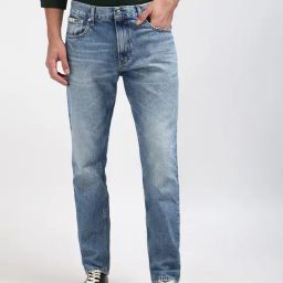 Calvin Klein Jeans Light Blue Cotton Slim Fit Jeans-picture-35