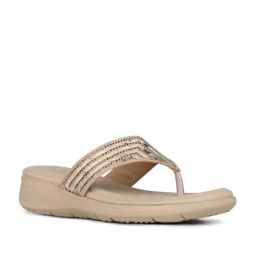 Inc.5 Women's Beige Thong Wedges-image-21