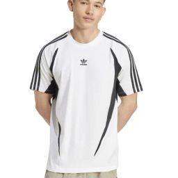 Adidas Originals White Regular Fit Colour Block Sports T-Shirt-picture-22