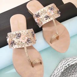 Pelle Albero Women's Rose Gold Toe Ring Sandals-image-41