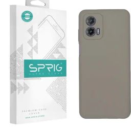 Sprig Liquid Silicone Back Cover for Motorola G73 5G (Brown)-image-1