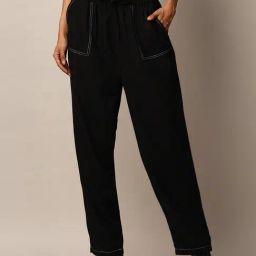 Only Black Regular Fit High Rise Pants-picture-41