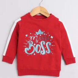 Bumzee Girls Red Embellished Full Sleeves Sweatshirt-image-63