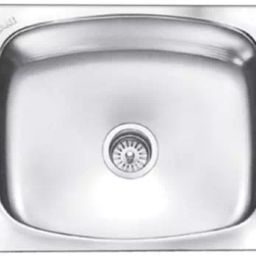 Nirali Popular 15.2x18.1x15.2 Inch Satin SS Single Bowl Kitchen Sink Glister-image-73