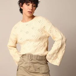 Only Cream Self Design Pullover-picture-19