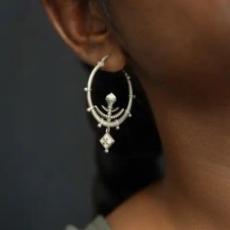Shaya chakra earrings in oxidised 925 silver-image-29