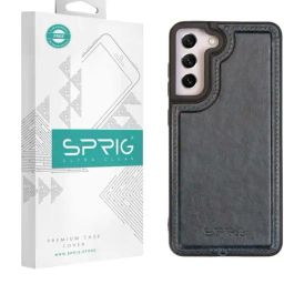 Sprig Glossy Leather Back Cover for Samsung Galaxy S21 FE 5G (Blue)-image-85