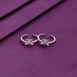 Kai Jewel Sterling Silver Zircon Studded Floral-32
