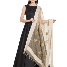 Dupatta Bazaar Beige & Gold Dupatta image 1