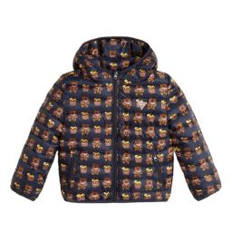 Guess Kids Blue All Over Print Regular Fit Puffer Jacket-image-94