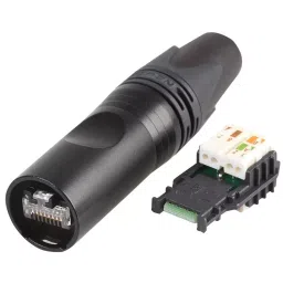NEUTRIK RJ45 ENET CONN, CAT6A, PLUG, 8POS, CABLE, NE8MX6-B-picture-6