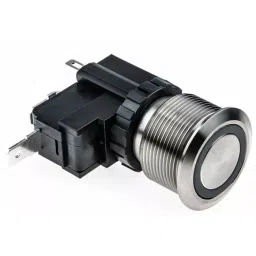 RS PRO Illuminated Push Button Switch 22.2 mm Cutout SPST White LED 250 / 125 V AC, 1758213-image-20