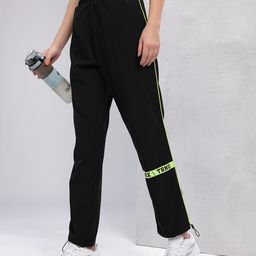 HRX by Hrithik Roshan Women Toggle Hem Contrast Piping Training Track Pants-image-81