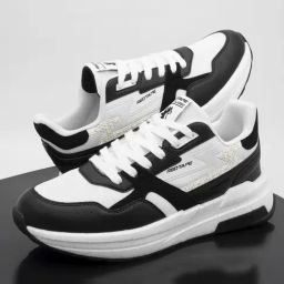 Red Tape Men's City Striders Black & White Sneakers-picture-31