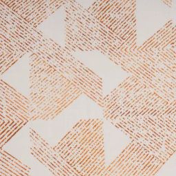 Maspar Triangle Rust Cotton Geometric 200 TC Single Flat Bedsheet with 1 Pillow Case image 5