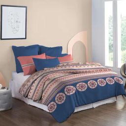 Mytrident Soft Comfort Cotton King Size Bedsheet with 2 Pillow Covers-image-50