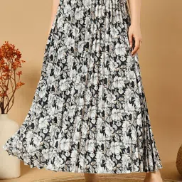 ZWERLON Printed A-Line Maxi Skirt-picture-14