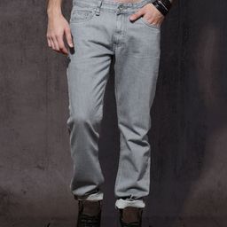 Roadster Men Grey Slim Fit Mid-Rise Clean Look Jeans-image-47