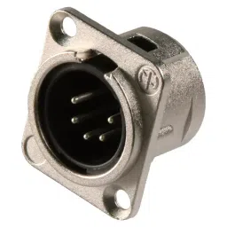 NEUTRIK PLUG, XLR, PANEL, UNIFIED, 5POLE, NC5MD-L-1-38