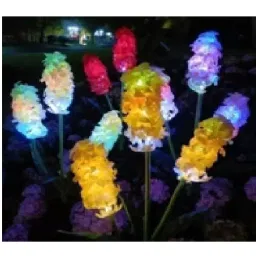 GIGAWATTS 3 Head LED Stake Hyacinth Solar Garden Light, GW-ME3049-43