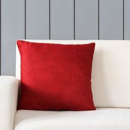 Eyaas Red & White Geometric Square Cushion Covers-image-28