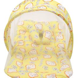 Fareto Baby Super Soft Mash Mattress With Net - Yellow-13