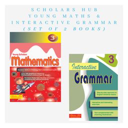 Young Scholars Mathematics & Interactive Grammar Workbook Combo for Grade 3 Pack of 2 Books - English-10