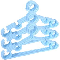 Kuber Industries Kids Hanger  Plastic Baby Clothes Hanger  Hanger for Wardrobe  Kids Hangers for Clothes  Hanger for clothes  Mizano Kids Hangers  15 Piece  Sky Blue-28