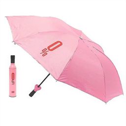 Muren Bottle Shape Mini Compact Portable & Foldable Umbrella-Pink-image-84