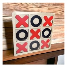YAMAMA Tic Tac Toe Game Wooden Toys For Kids Tic Tac Toe Board Games Kids Development Toys Family Board Games - Multicolor-15