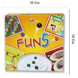 Kids Mandi Five in One Fun Board Game | Brainvita, Ludo, Snake and Ladder, Racing and Cricket Board Games Set for Kids and Family | 2-4 Players - Age 5 Years and Above-12
