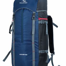 TRAWOC HOVER 50L Trekking & Hiking Travel Backpack LHK002 Navy Blue-image-89