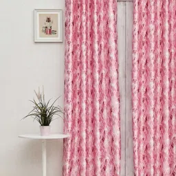 Ariana Pink & White Door Curtain-58