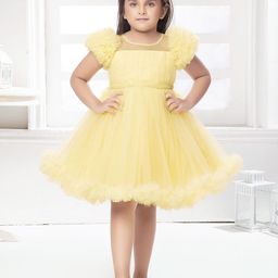 Ministitch Girls Net Fit & Flare Dress-picture-26