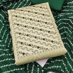 Blissta Floral Embroidered Sequinned Unstitched Dress Material-image-65