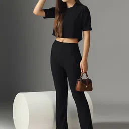 Selvia Round Neck Top With Trousers Co-Ords-picture-53
