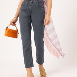 DressBerry Women Everyday Edge High-Rise Non Stretchable Cropped Jeans-image-18