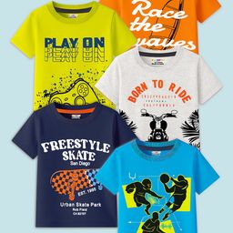 KUCHIPOO Boys Cotton Printed Tshirts-image-73