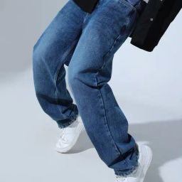 Hubberholme Blue Cotton Slim Fit Jeans-image-0